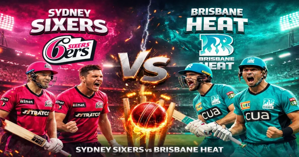 Sydney Sixers vs Brisbane Heat live score